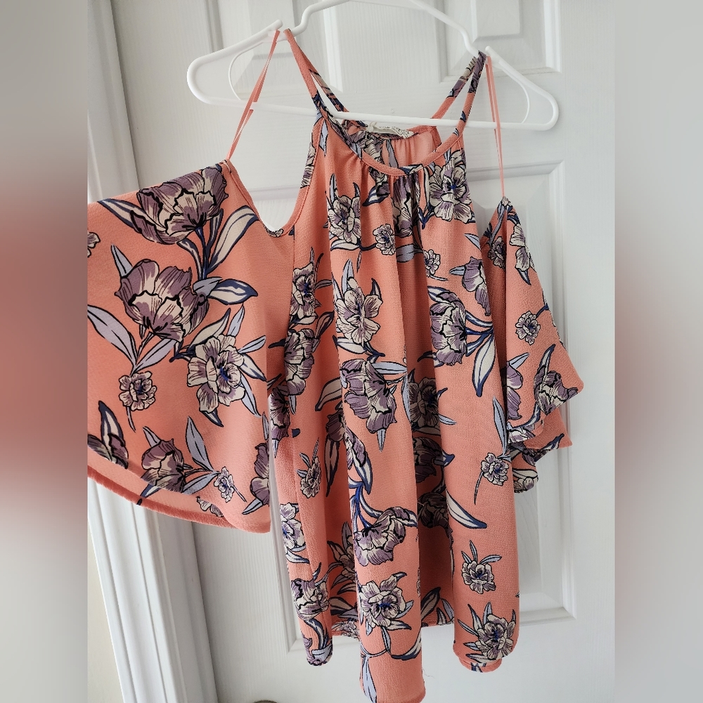 Open shoulder blouse